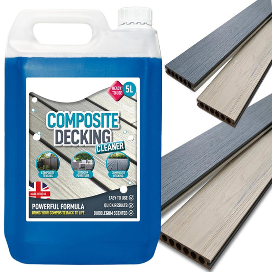 5L Composite Decking Cleaner Furniture & Fencing Reviver Removes Dirt & Grime