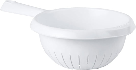 Ice White Handled Colander/Sieve Deep Filter Basket