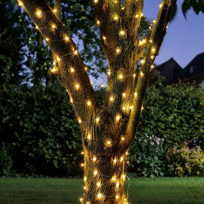 Solar Outdoor Warm White Firefly Fairy Lights for Trees, Gazebos & Gardens