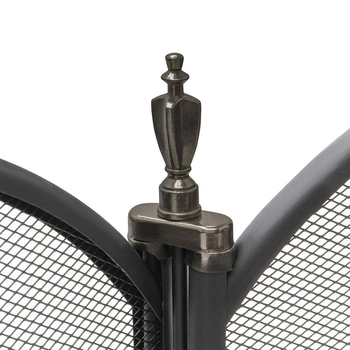 Heavy Duty Steel 3-Panel Fire Screen - Folding Fireplace Spark Guard Barrier