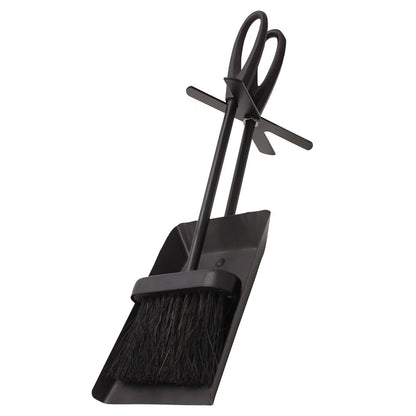 Fireside Ash Brush & Shovel Set Durable Fireplace, Stove & BBQ Cleaner