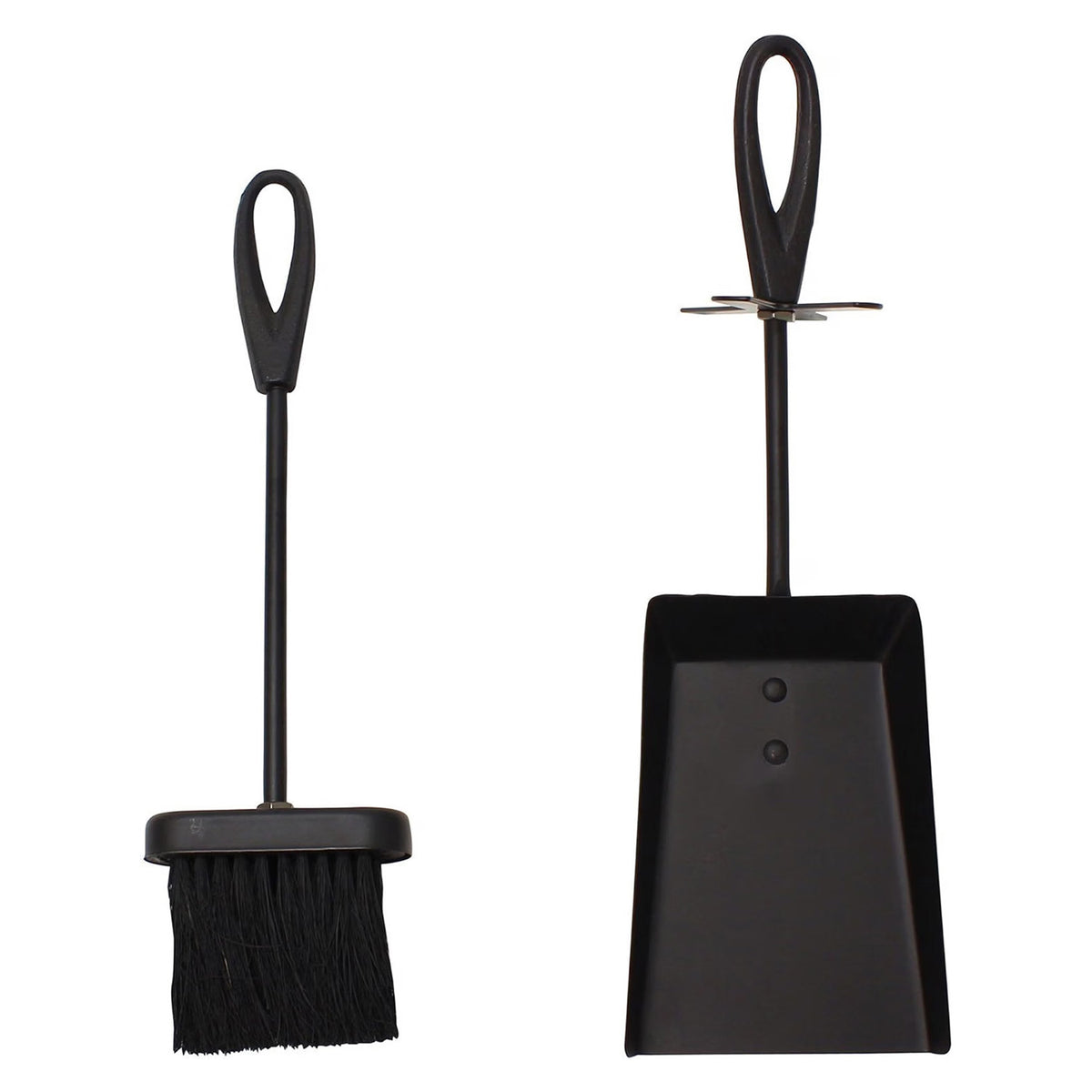 Fireside Ash Brush & Shovel Set Durable Fireplace, Stove & BBQ Cleaner