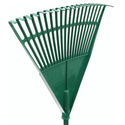 Telescopic 20 Tooth Plastic Garden Leaf Rake Lightweight Lawn Debris Tool