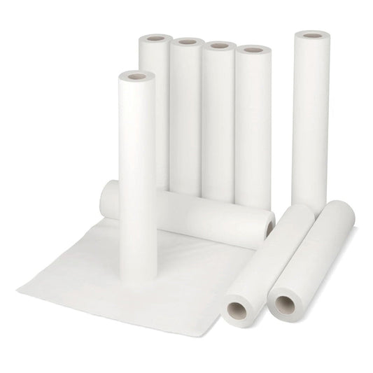 20" x 40m White Hygiene Couch Paper Rolls For Professional Use