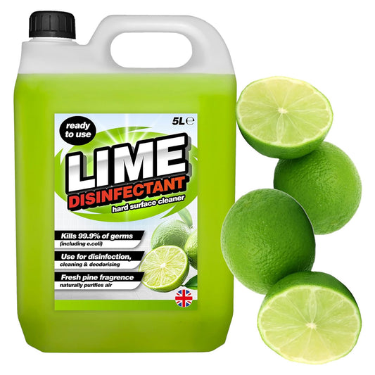 5L Lime Disinfectant Ready To Use Powerful Multi-Purpose Cleaner For Kitchens & Toilets