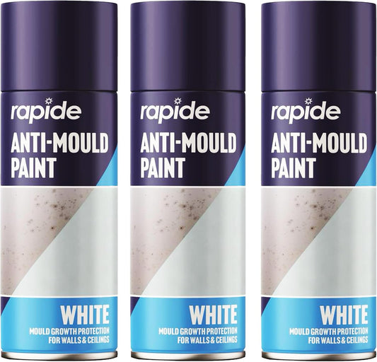 Matt White Anti Mould Spray Paint 400ml Lasting Protection For Indoor Use