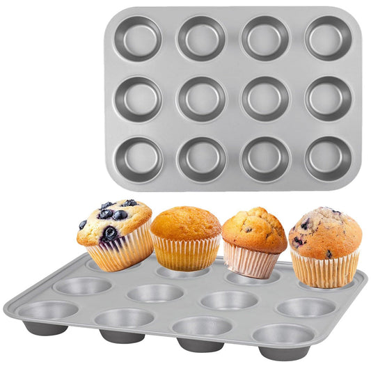12 Cup Non-Stick Muffin Tray Dishwasher & Oven Safe