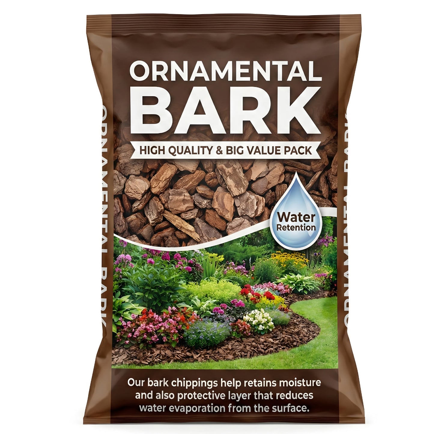 50 Litres Ornamental Bark For Decorative & Landscape Gardening & Paths