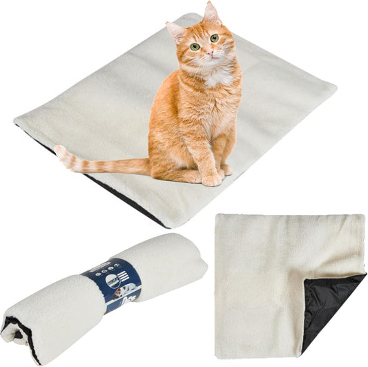 Self Heating Snug Thermal Fleece Mats Pet Blanket Pad Self-Heating