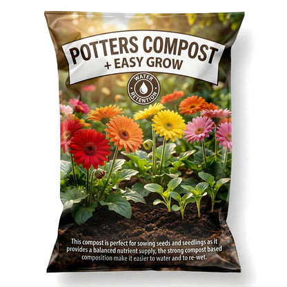 Potters Magic Compost Seed Sowing Easy Grow 50 Litres Soil Bags