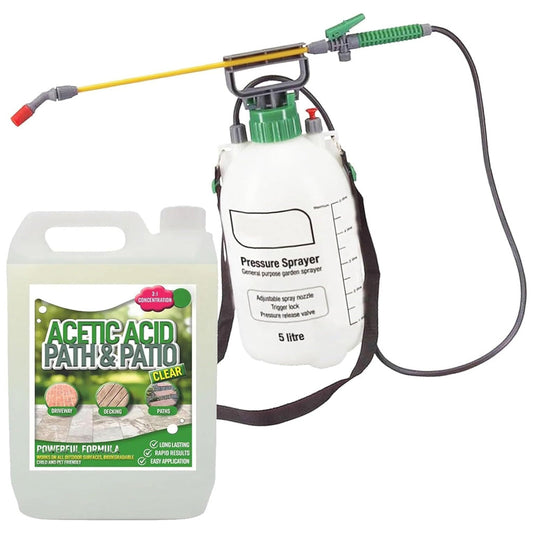 5L Pressure Sprayer & Garden Acetic Acid Vinegar