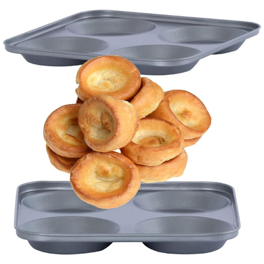 4 Cup Giant Yorkshire Pudding Non-Stick Oven Trays
