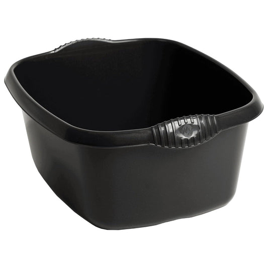 Black & Silver Rectangular Washing Up Bowl Ideal For Washing Dishes
