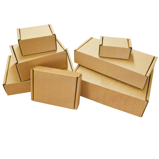 Brown Die Cut Postal Shipping Boxes