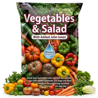 Salad & Vegetables Grower Bags With Balanced Nutrients & Water Retention