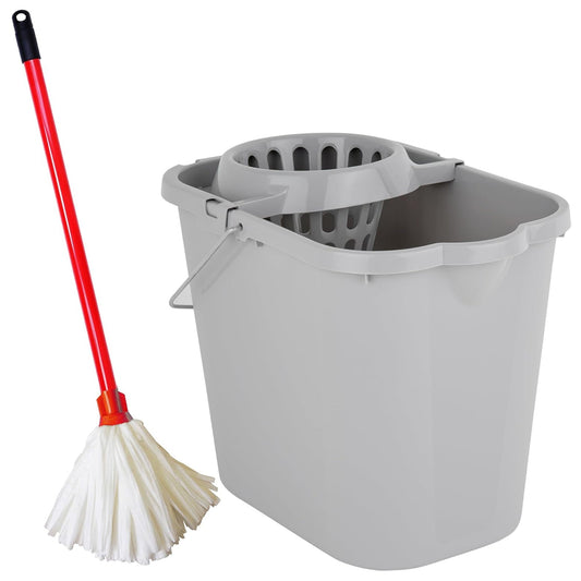 Strip Floor Mop Super Absorbent With Flock Head & Handle