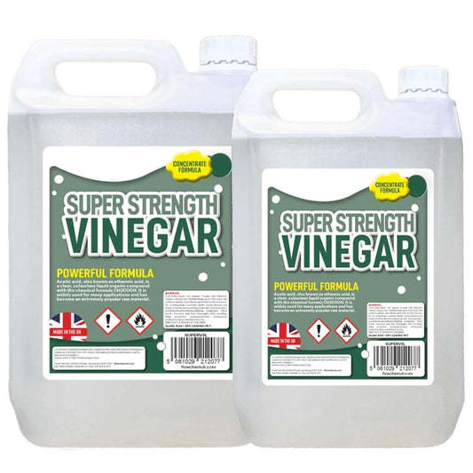 5L Super Strength Vinegar 20% Strong Cleaning Vinegar For Sanitising, Cleaning & Descaling