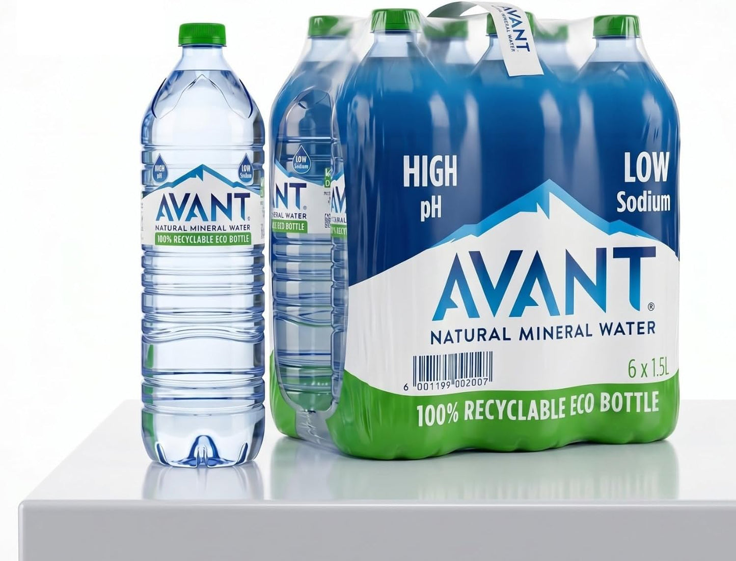 1.5 Litre Natural Mineral Still Water Screwcap Grab & Go Hydration Hand Water Bottles In Packs Of 6
