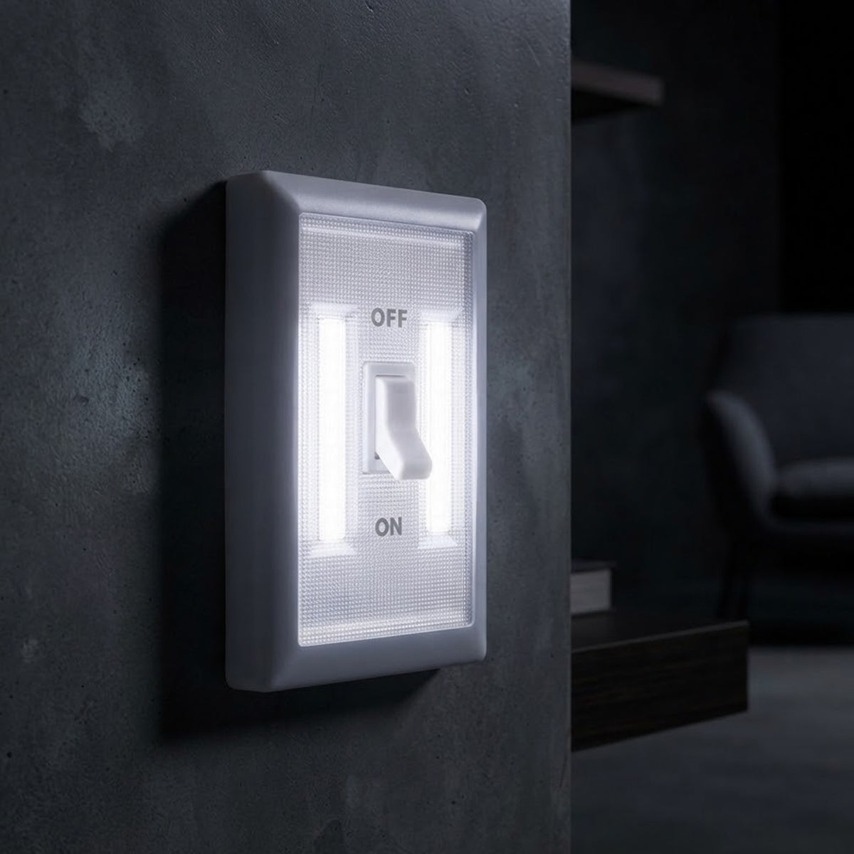 220-Lumen Super Bright Magnetic Switch Light for Cupboards, Sheds & Garages