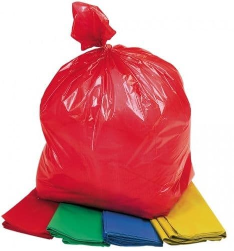 Coloured Refuse Bags 18x29x39"