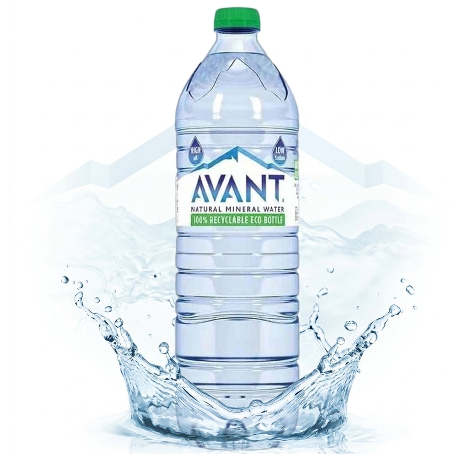 1.5 Litre Natural Mineral Still Water Screwcap Grab & Go Hydration Hand Water Bottles In Packs Of 6