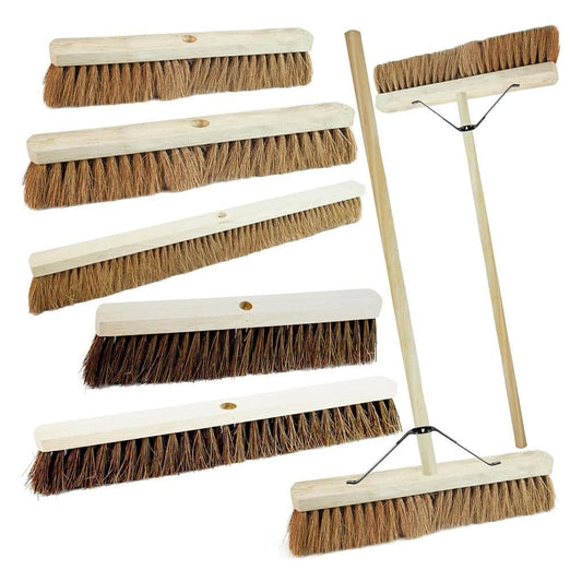 Soft Or Hard Bristle 18",24" Or 36" Long Handle Indoor Outdoor Sweeping Brush